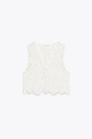 TOP GILET CROCHET