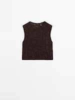 Openwork crochet top