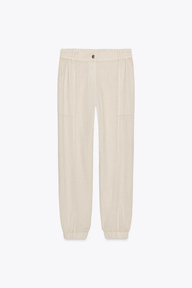 LINEN JOGGER PANTS