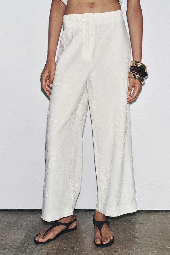 ZW COLLECTION EMBROIDERED CULOTTES