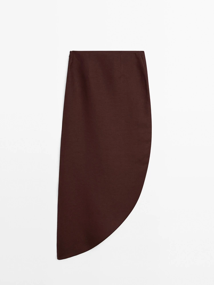 Jupe midi asymétrique dans le bas - Limited Edition