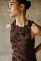 TEXTURED KNIT MINI DRESS