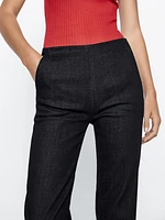 Pantalon slim en coton mélang