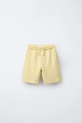 EMBROIDERED JOGGING SHORTS