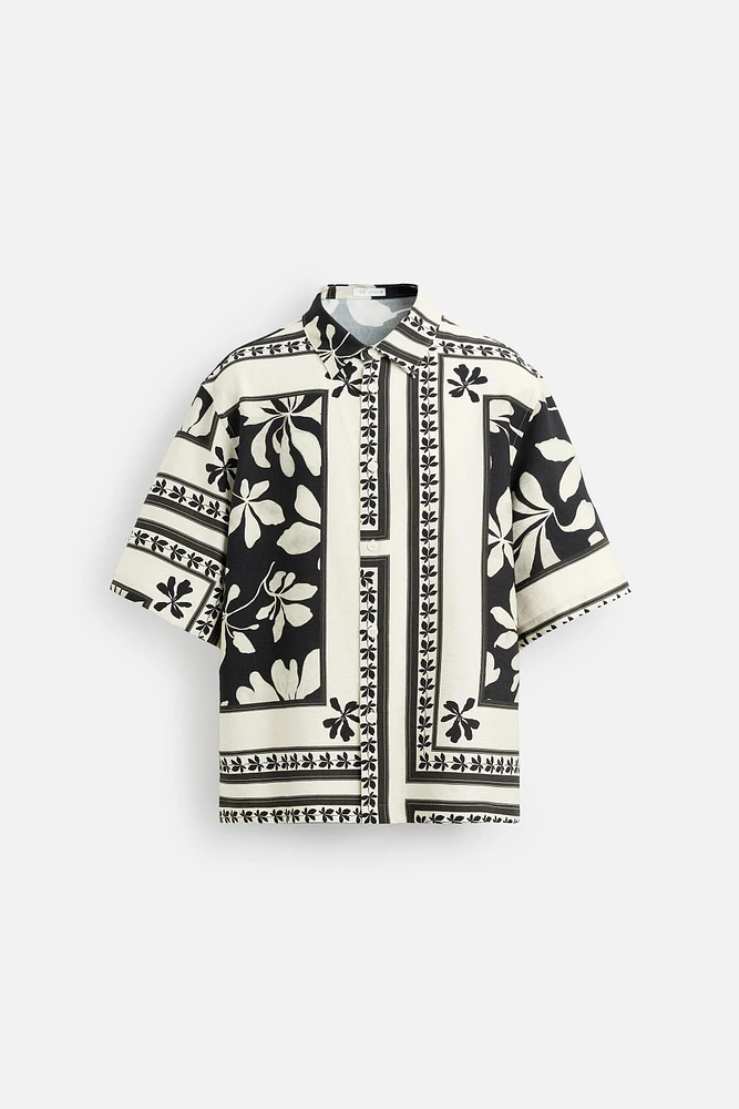 COMBINATION PRINT SHIRT