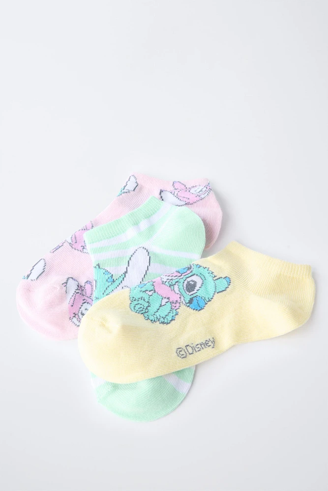 LOT DE TROIS PAIRES SOCQUETTES LILO & STITCH © DISNEY