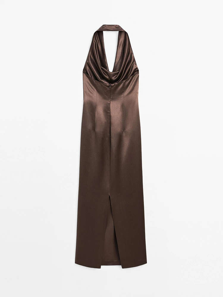 Flowing draped dress - Studio
