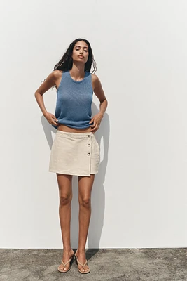 100% COTTON KNIT TOP