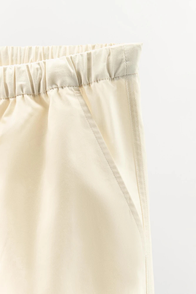 PANTALON STYLE PYJAMA EN POPELINE