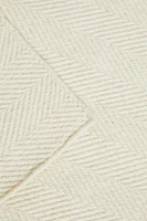 HERRINGBONE WOOL AREA RUG