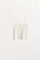 SATIN EFFECT TANK TOP