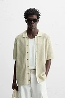CROCHET TEXTURED SHIRT