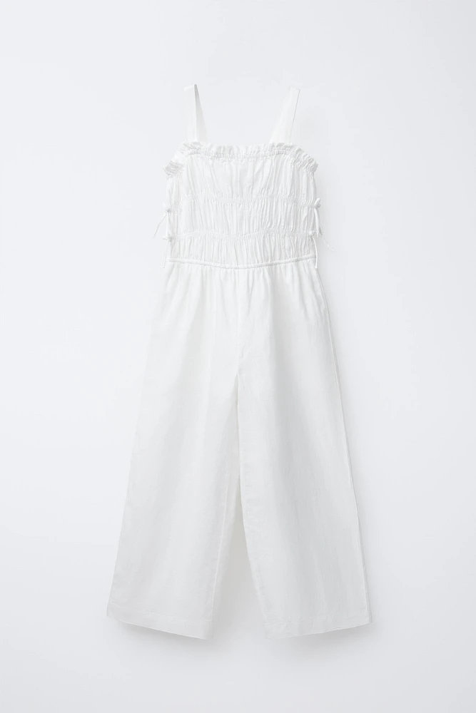 COMBINAISON LONGUE LACETS AVEC LIN