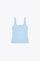 PLAIN KNIT CORSET TOP