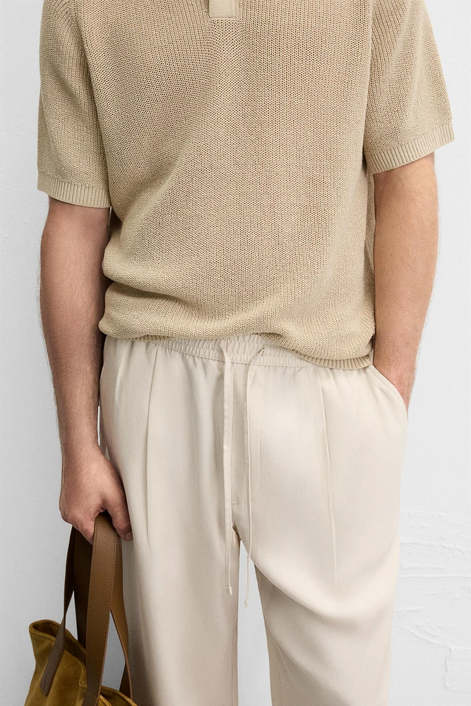 RELAXED FIT LYOCELL PANTS