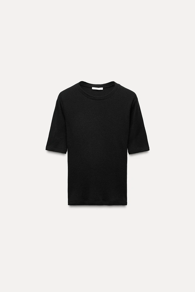 SOFT 100% WOOL T-SHIRT