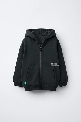 TEXT ZIPPER JACKET