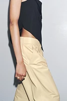 ASYMMETRIC CREPE TOP