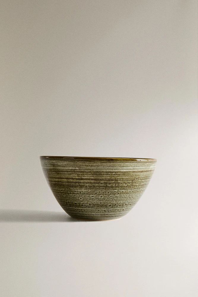 SPIRAL EARTHENWARE BOWL