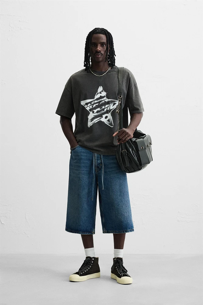 T-SHIRT DÉLAVÉ IMPRIM