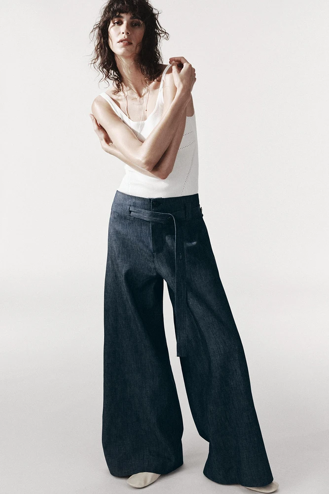 PANTALON À JAMBES LARGES ZW COLLECTION
