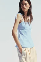 FITTED TIE TOP
