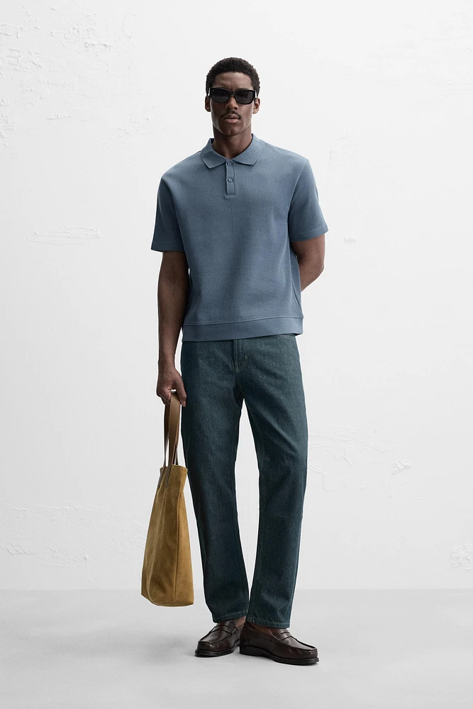 INTERLOCK TEXTURED POLO