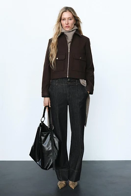 BLOUSON DOUX À ZIP