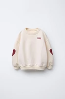 “LOVE” EMBROIDERY SWEATSHIRT