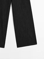 Loose mid-rise wide-leg jeans