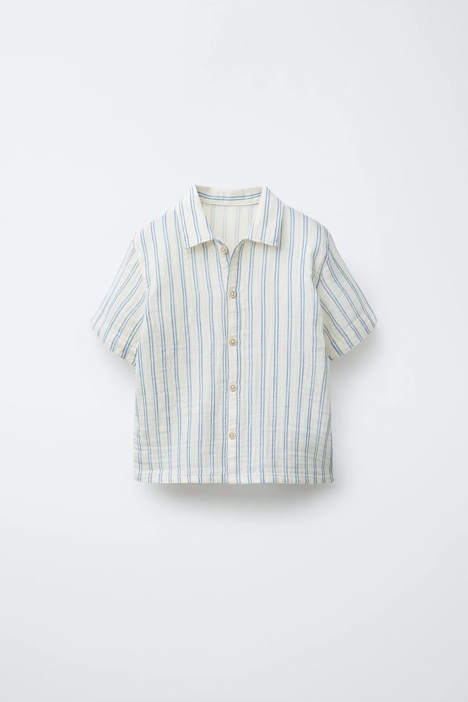 STRIPED TEXTURED SHIRT