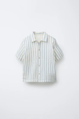 STRIPED TEXTURED SHIRT