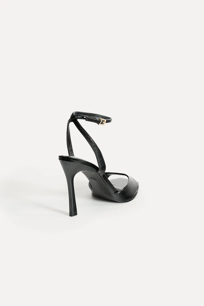 HIGH HEELED LEATHER SANDALS 50TH ANNIVERSARY
