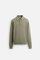 KNIT COTTON POLO SHIRT
