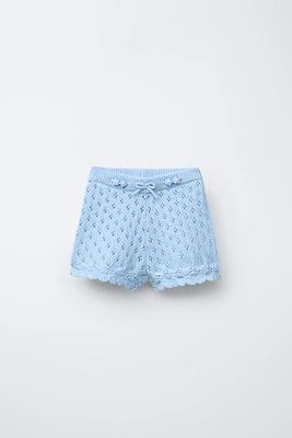 BERMUDA EN MAILLE FANTAISIE