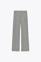 BOUCLÉ WIDE LEG PANTS