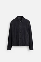 VESTE EN CUIR DAIM