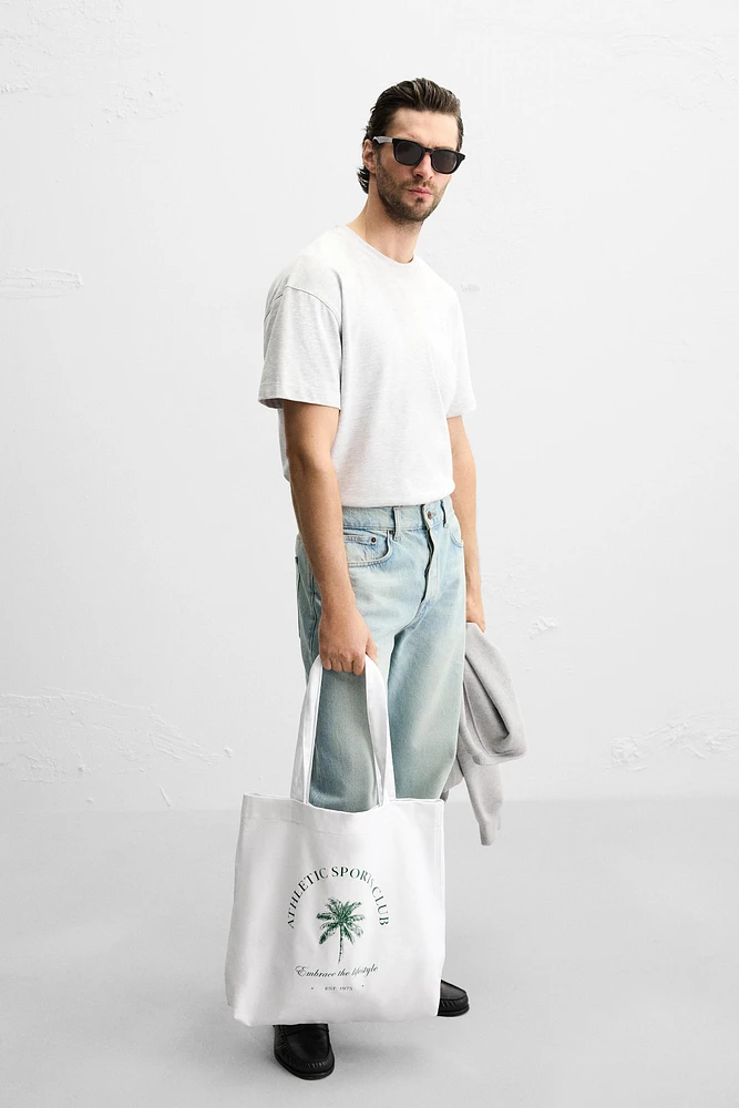 WOVEN SHOPPER BAG
