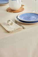 HEMSTITCHED COTTON TABLECLOTH