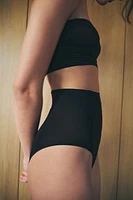 HIGH WAIST PANTIES WITH POLYAMIDE