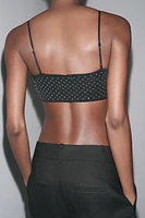 SHIMMER CROPPED TOP