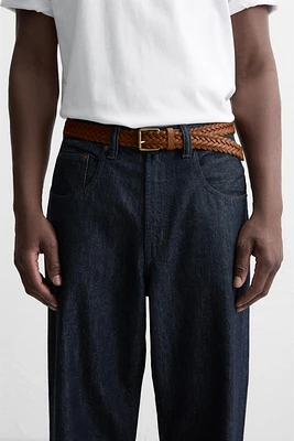 BRAIDED LEATHER BELT