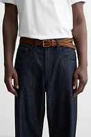BRAIDED LEATHER BELT