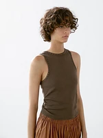 Slim fit top with stud details
