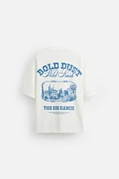 WASHED PRINT T-SHIRT
