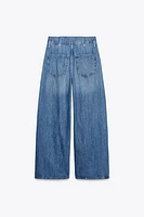 TRF PAPERBAG HIGH-WAISTED JEANS