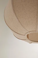 LARGE LINEN PENDANT LAMP