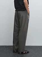 Pantalon relaxed fit à pinces