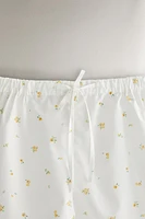 FLORAL COTTON SHORTS