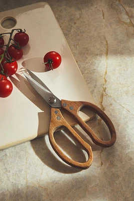 WOODEN KITCHEN SCISSORS